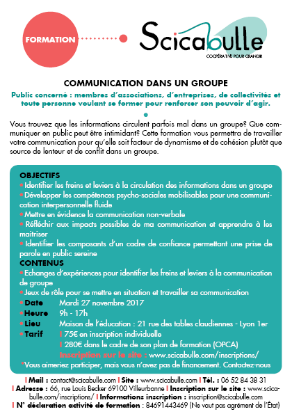 Formation Communication dans un groupe