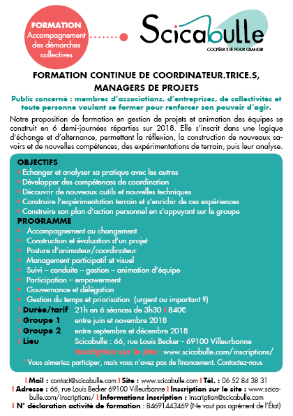 Formation de coordinateur-trice-s
