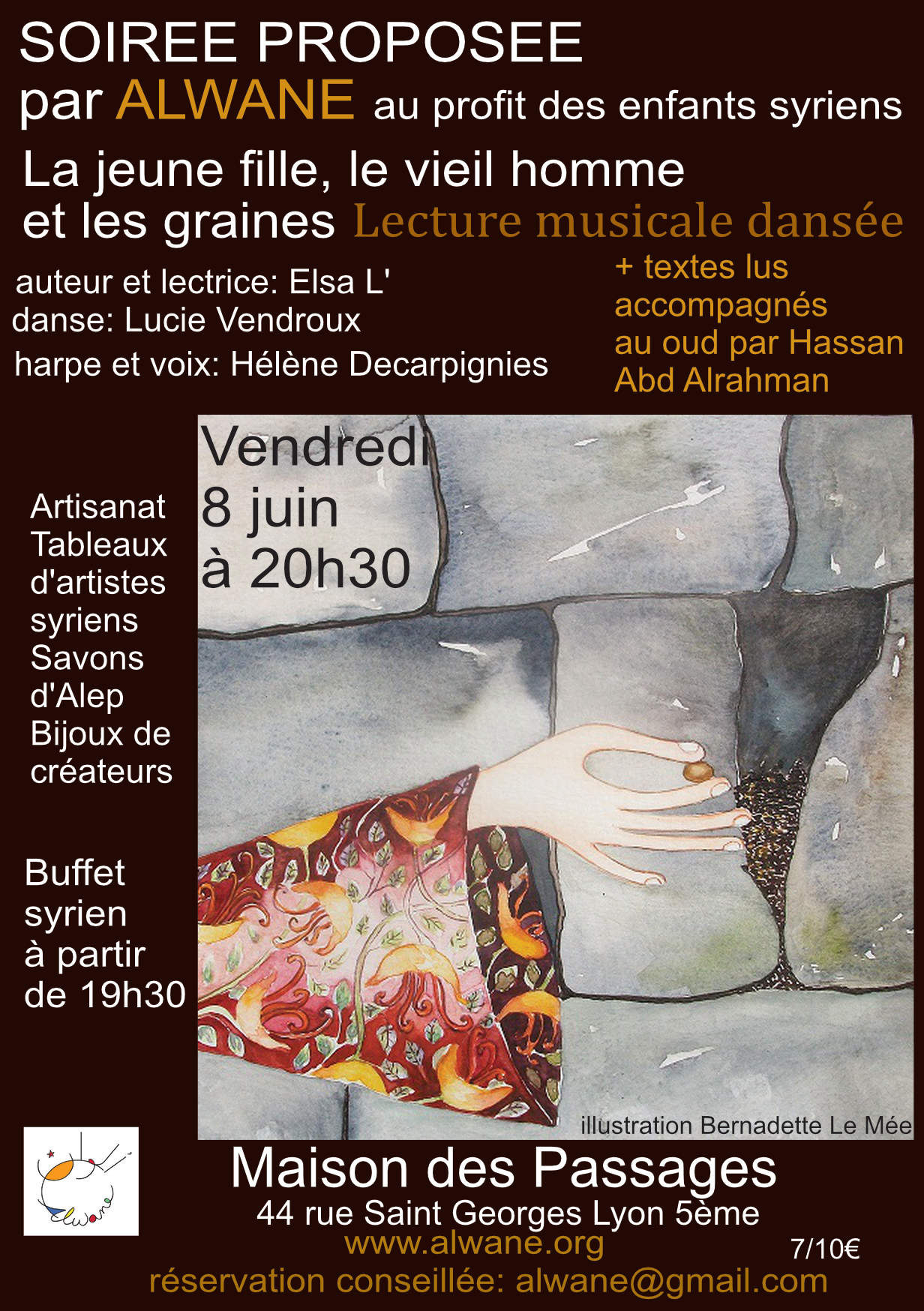 La jeune fille, le vieil homme et les graines, lecture musicale dansée.