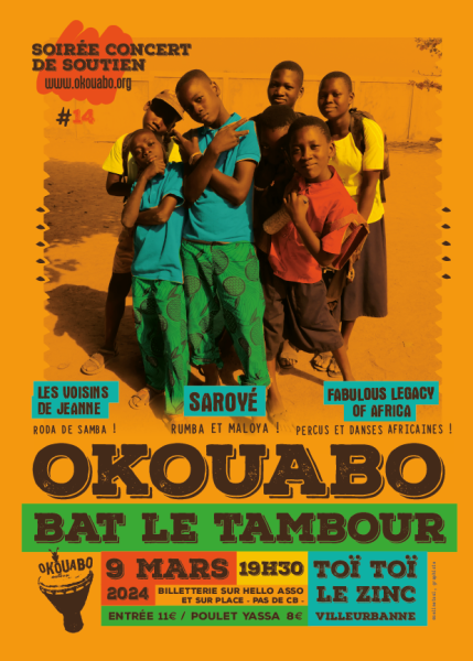 CONCERT DE SOUTIEN // Okouabo bat le tambour