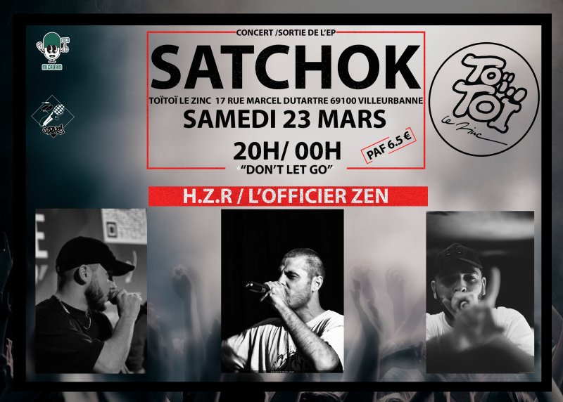 CONCERT // Satchok + HZR + L'officier Zen